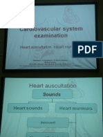 Internal Disease Lecture - 09 CVS Examination Aucultatiion & Murmur