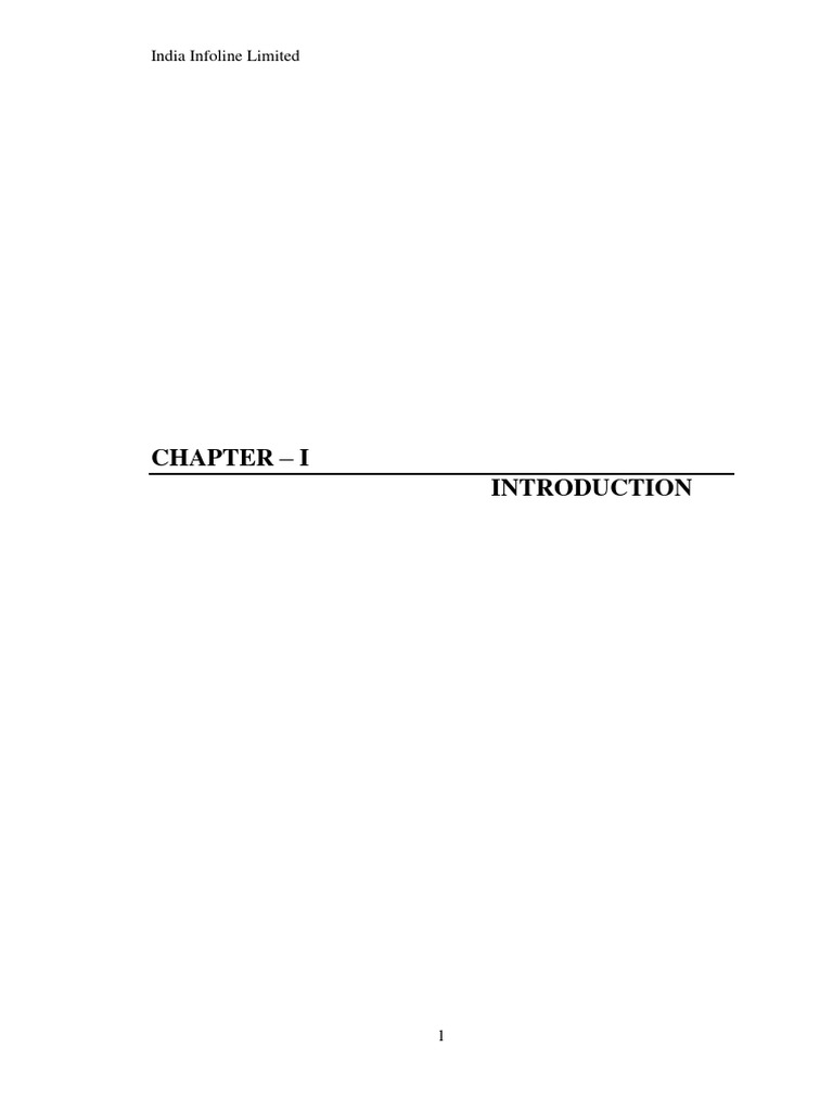 India Infoline Limited: Market Insights | PDF | Skewness | Financial ...