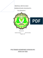 Proposal Penyuluhan Gizi Seimbang Balita