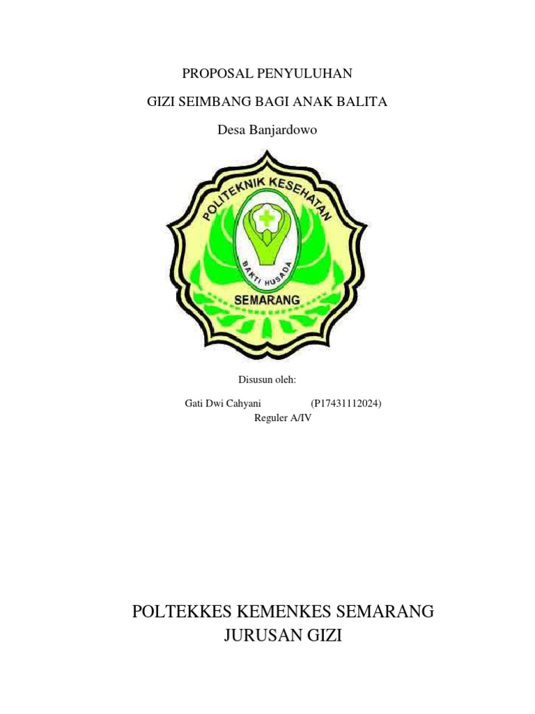 Proposal Penyuluhan Gizi Seimbang Balita