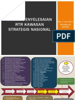 Status Penyelesaian RTR Kawasan Strategis Nasional per 4 Juli 2014