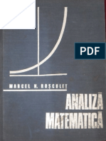 Analiza Matematica, Rosculet, 1973