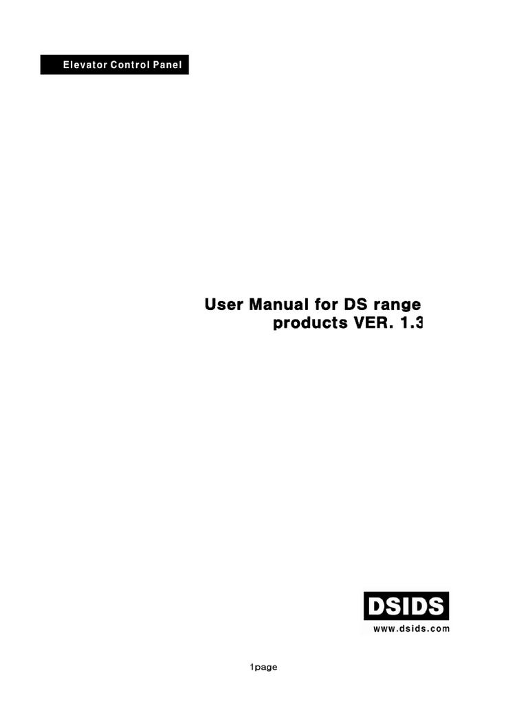 User Manual For Ds Product (Ver1.3) | PDF | Power Inverter | Switch