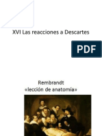 XVI Las Reacciones A Descartes