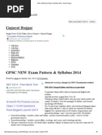 Download GPSC NEW Exam Pattern  Syllabus 2014 - Gujarat Rojgar by Ingrid Carr SN233027940 doc pdf