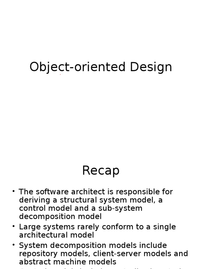 Lecture 22 Object Oriented Design | PDF | Inheritance (Object Oriented ...