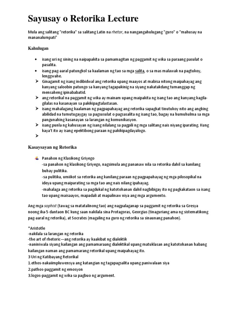 Fil 3 Masining Na Pagpapahayag Pdf