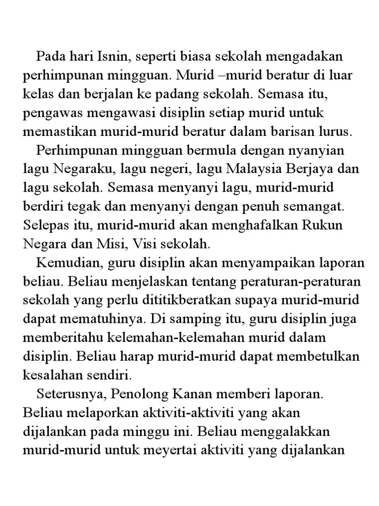 Karangan Perhimpunan Pdf