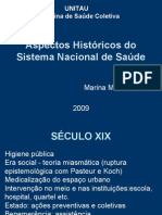 Aspectos históricos do Sistema Nacional de Saúde 1