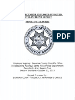 Law Enforcement Employee-Involved Fatal Incident Report