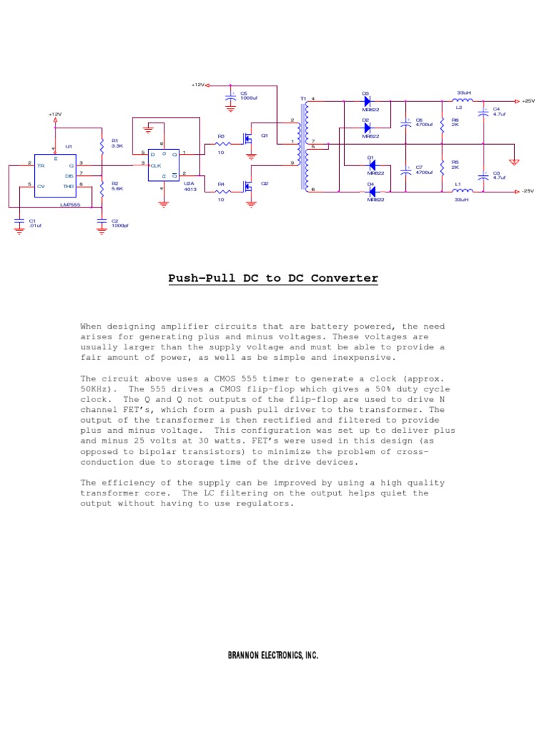 DC To DC Converter (Push-Pull) | PDF | Science & Mathematics | Computers