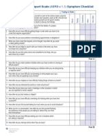 Adult ADHD Self-Report Scale (ASRS-V 1.1) Symptom Checklist