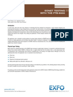 Sonet Testing With The Ftb-8000