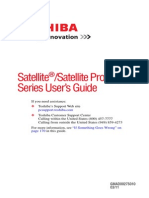 Owner's Manual for Toshiba Laptop model Satellite and Satellite Pro L700 series