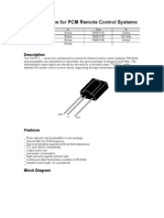 Photo Modules For PCM Remote Control Systems: Description