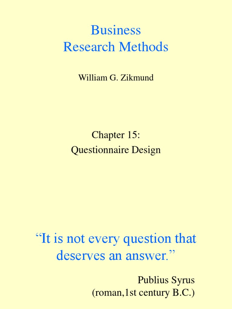 QUESTIONNAIRE DESIGN IN RESEARCH METHODOLOGY PDF visual data 2