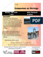 Cultural Symposium poster