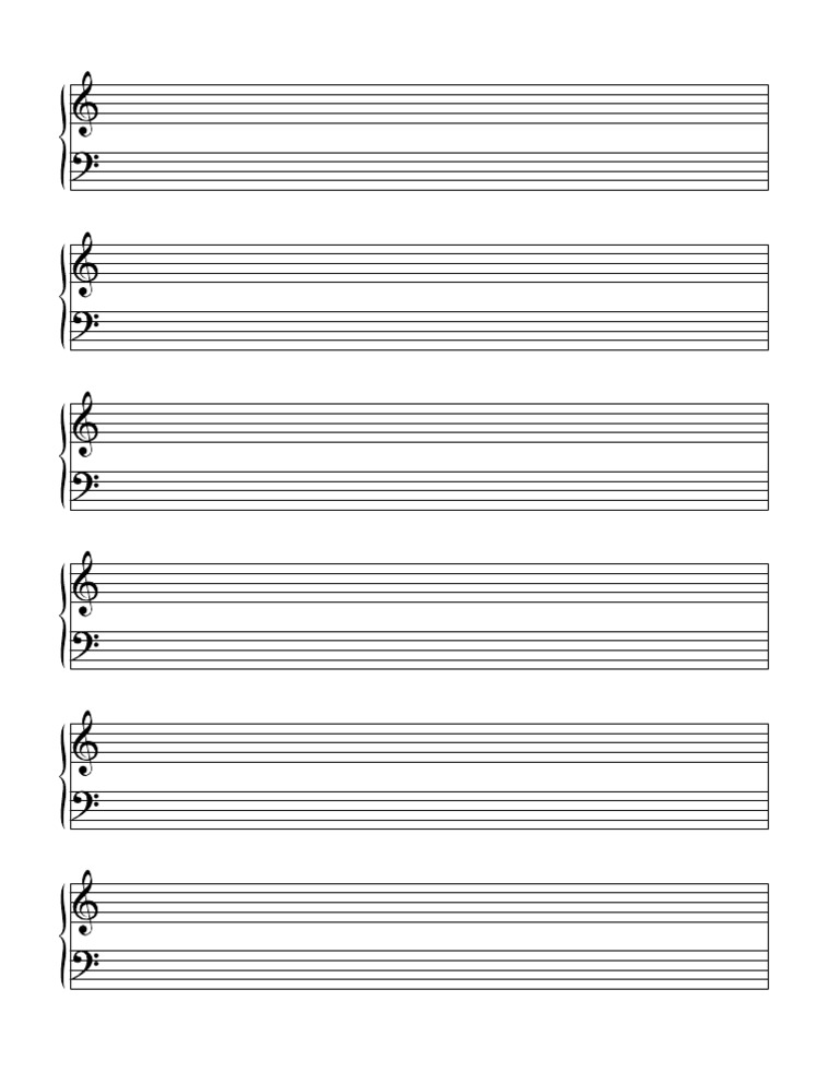 Free Printable Blank Music Sheet