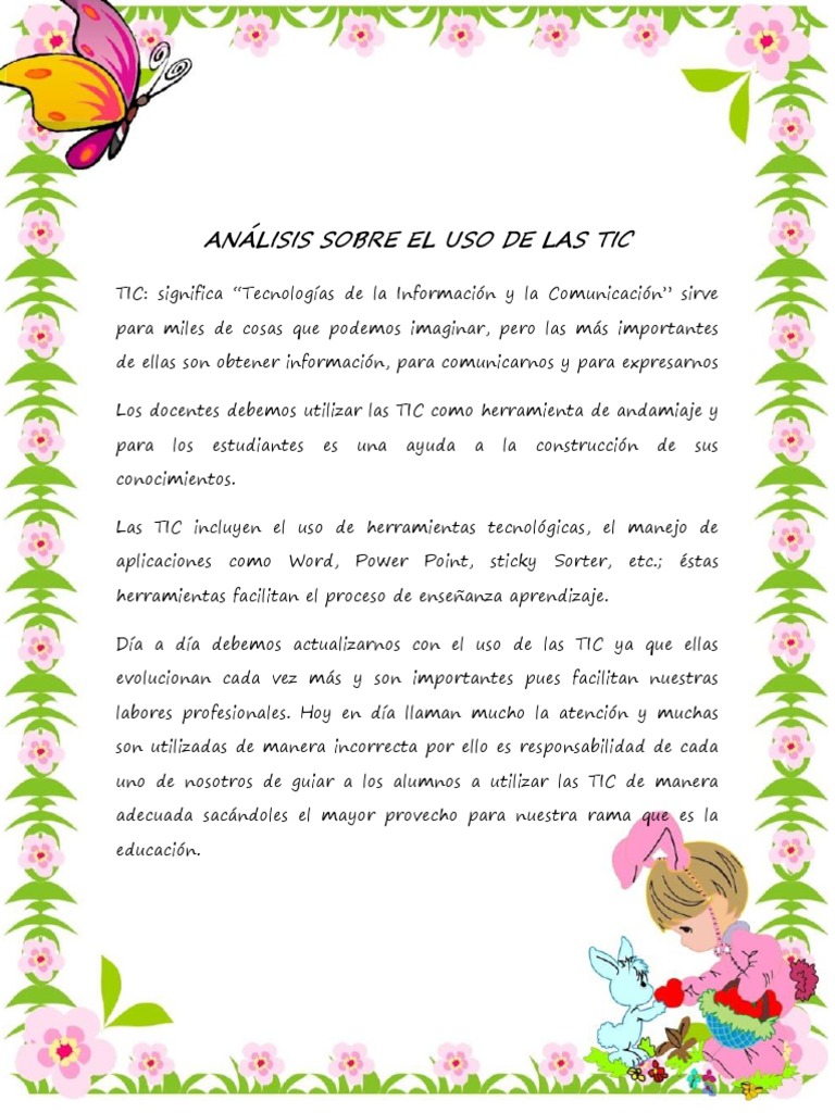 9 Analisis El Uso de Las Tic | PDF
