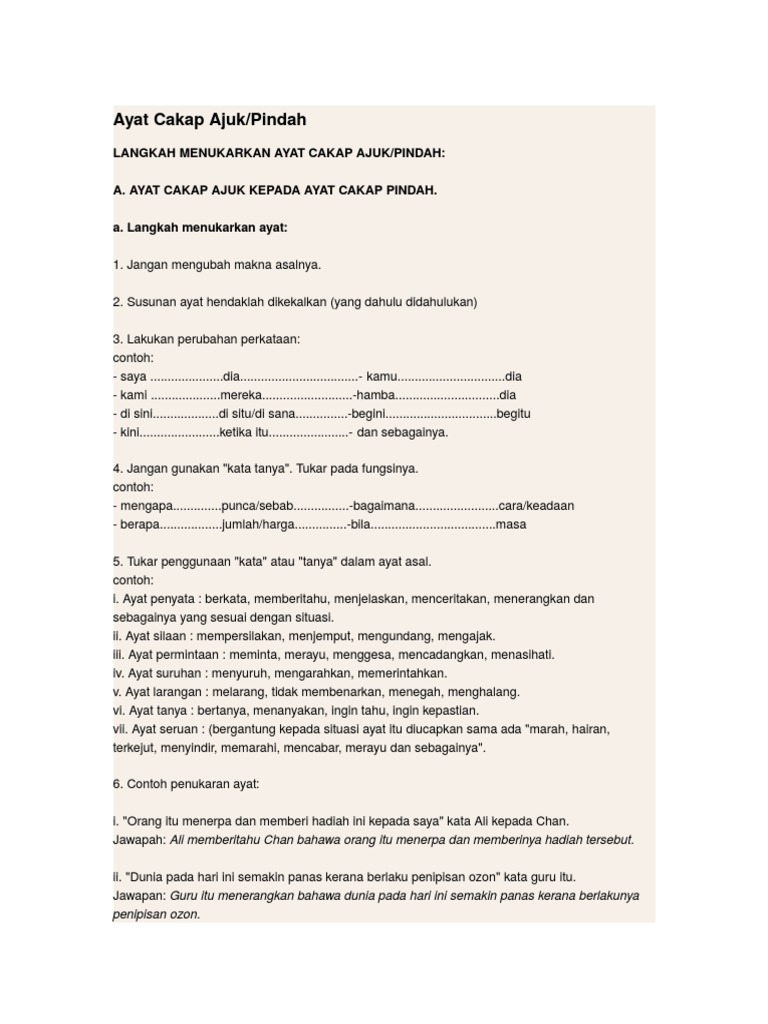 Ayat Cakap Ajuk Pdf