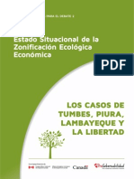 Estado Situacional de la Zonificación Ecológica Ecnonómica en los gobiernos regionales de Tumbes, Piura, Lambayeque y La Libertad