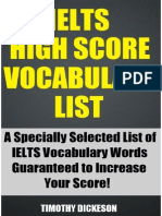 (2013) Timothy Dickeson-ielts High Score Vocabulary List (2012)