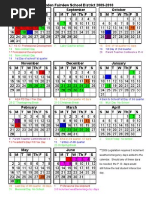 2009-2010 Calender | PDF