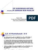 Prinsip Hubungan Antara Muslim Dengan Non Muslim