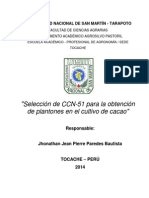 Coreccion ---Selección de CCN-51 Para La Obtención de Plantones en El Cultivo de Cacao