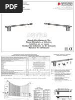 Aster Proteco Installation and Use Manual