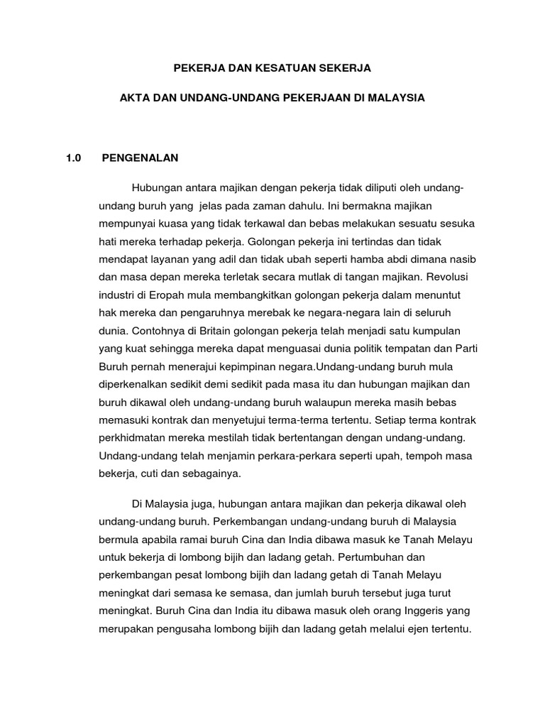 Undang2 Dan Akta Pekerja  PDF