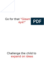 Go For That: "Gleam in The Eye!"