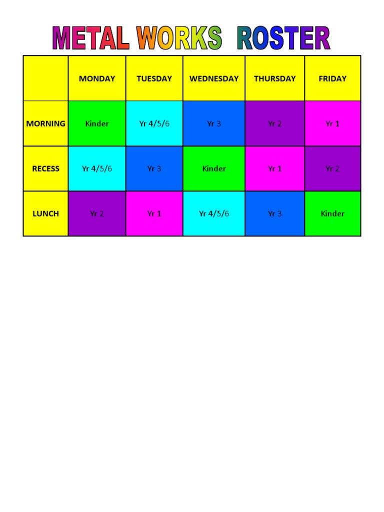 Metal Works Roster | PDF