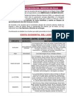 Plan de Restriccion Del Servicio 21 Mayo 2014