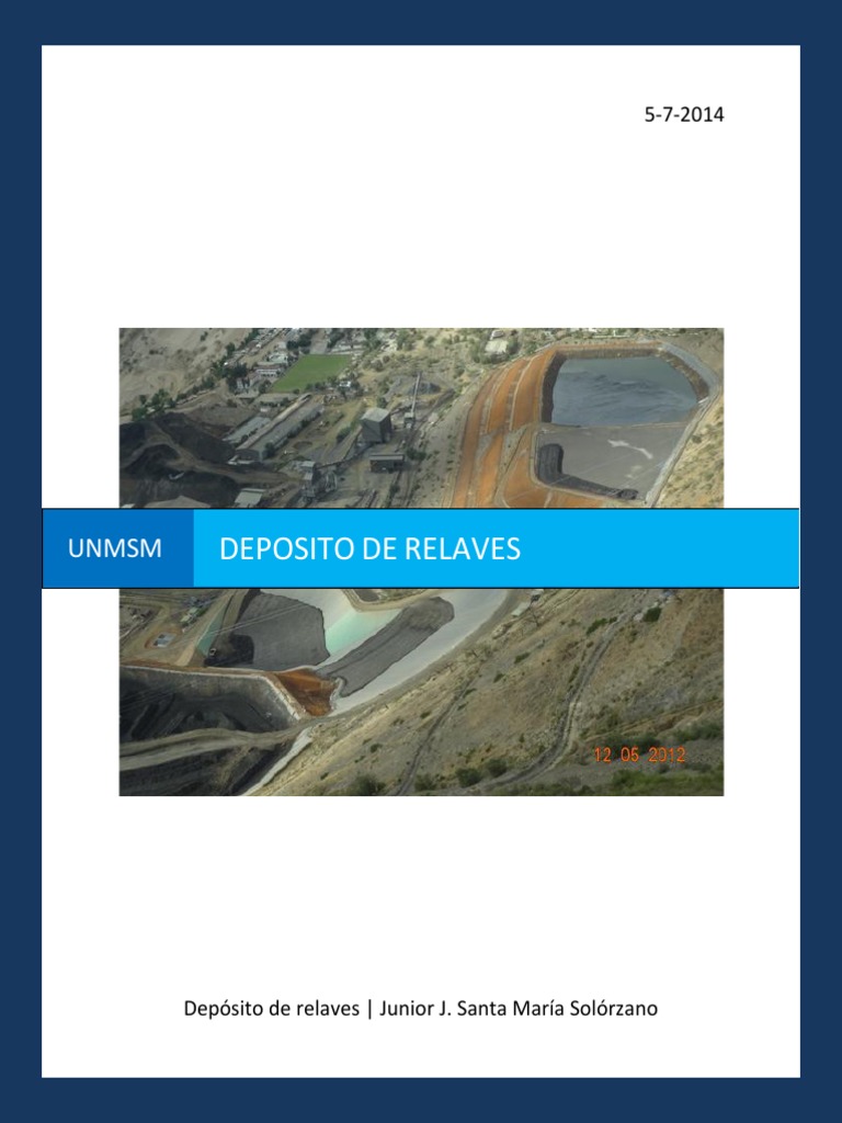 Tipos y Componentes de Presas de Relaves | PDF | Represa | Temblores