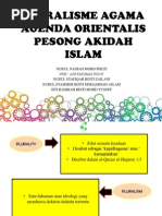 Seminar Pluralisme Agama Agenda Orientalis Pesong Akidah Islam