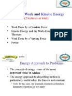 Work and Kinetic Energy: (2 Lectures in Total)