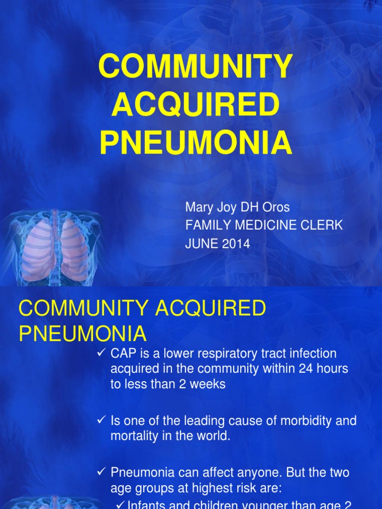 cap pneumonia คือ