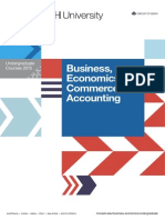 Business, Economics, Commerce and Accounting - Undergraduate Courses 2015