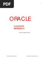 Oracle Frequently Asked Questions