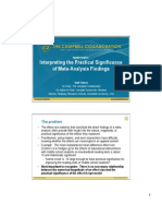 Practical Significance of Meta-Analysis Findings Lipsey