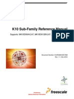 K10 Sub-Family Reference Manual: Supports: MK10DX64VLH7, MK10DX128VLH7, MK10DX256VLH7