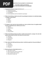 Download Team Building  Leadership MCQs 70 by singhaliti SN233155133 doc pdf