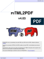 HTML to PDF user manual