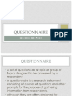  Questionnaire Designing