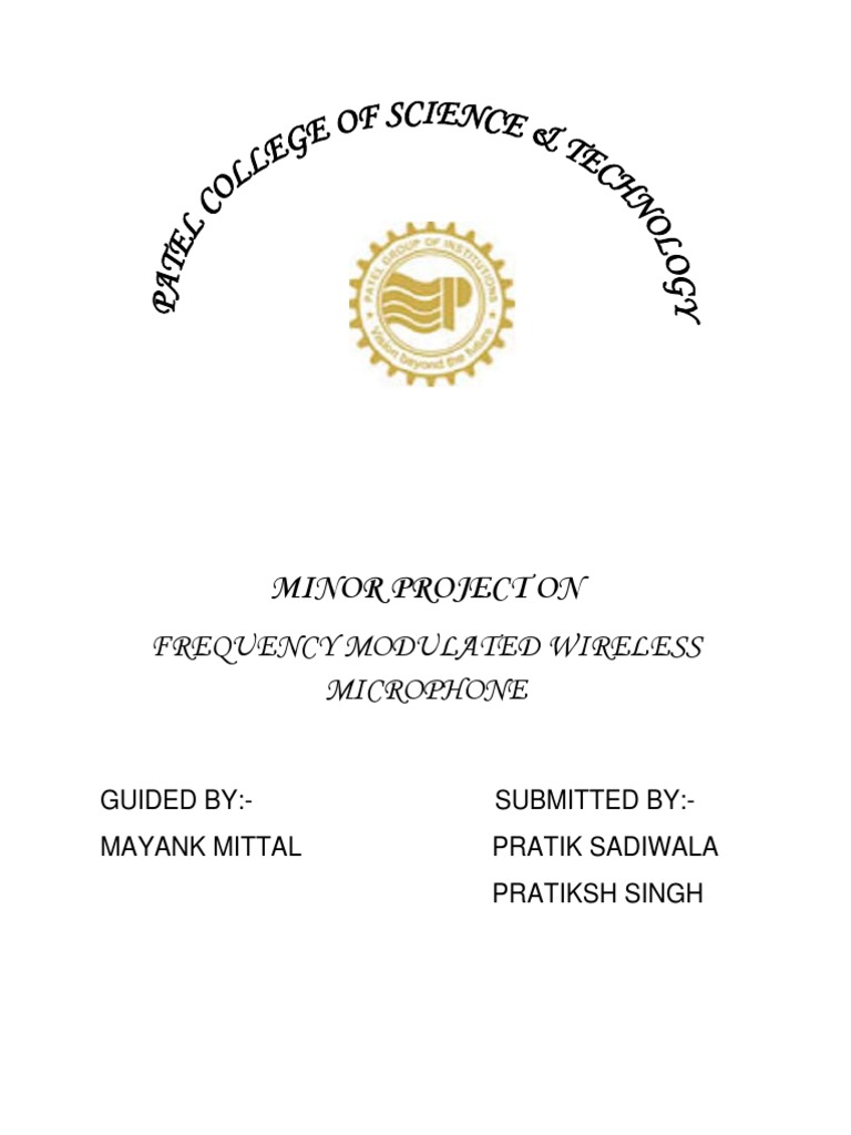 FM Wireless Microphone Project Guide | PDF | Radio | Transmitter