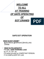 Welcome To All at Training of Safe Operating OF Eot Cranes