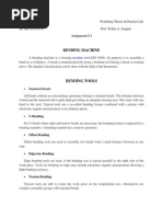 Bending Machine: Mazon Elmar JR., H. Workshop Theory & Practice Lab BS ME-201210743 Prof. Walter A. Joaquin