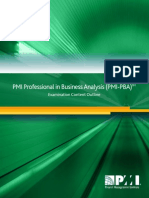 PMI Professional Business Analyst ContentOutline
