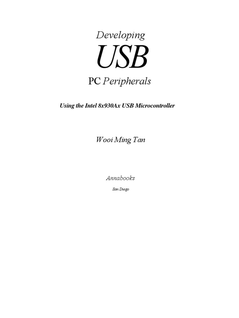 Developing USB PC Peripherals - Tan (Anna Books) | PDF | Usb | Device ...